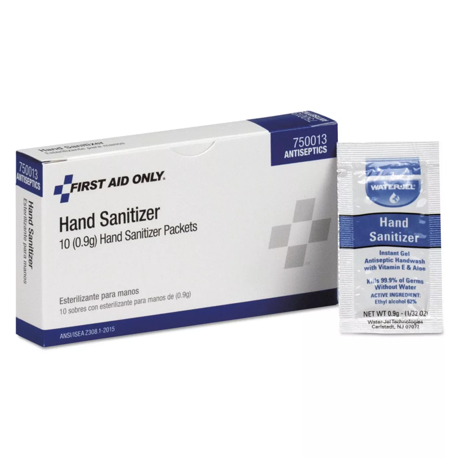 0.03 oz - Kill Germs - Hand - Moisturizing - White - Quick Drying, Non-sticky, Anti-septic - 1 Each