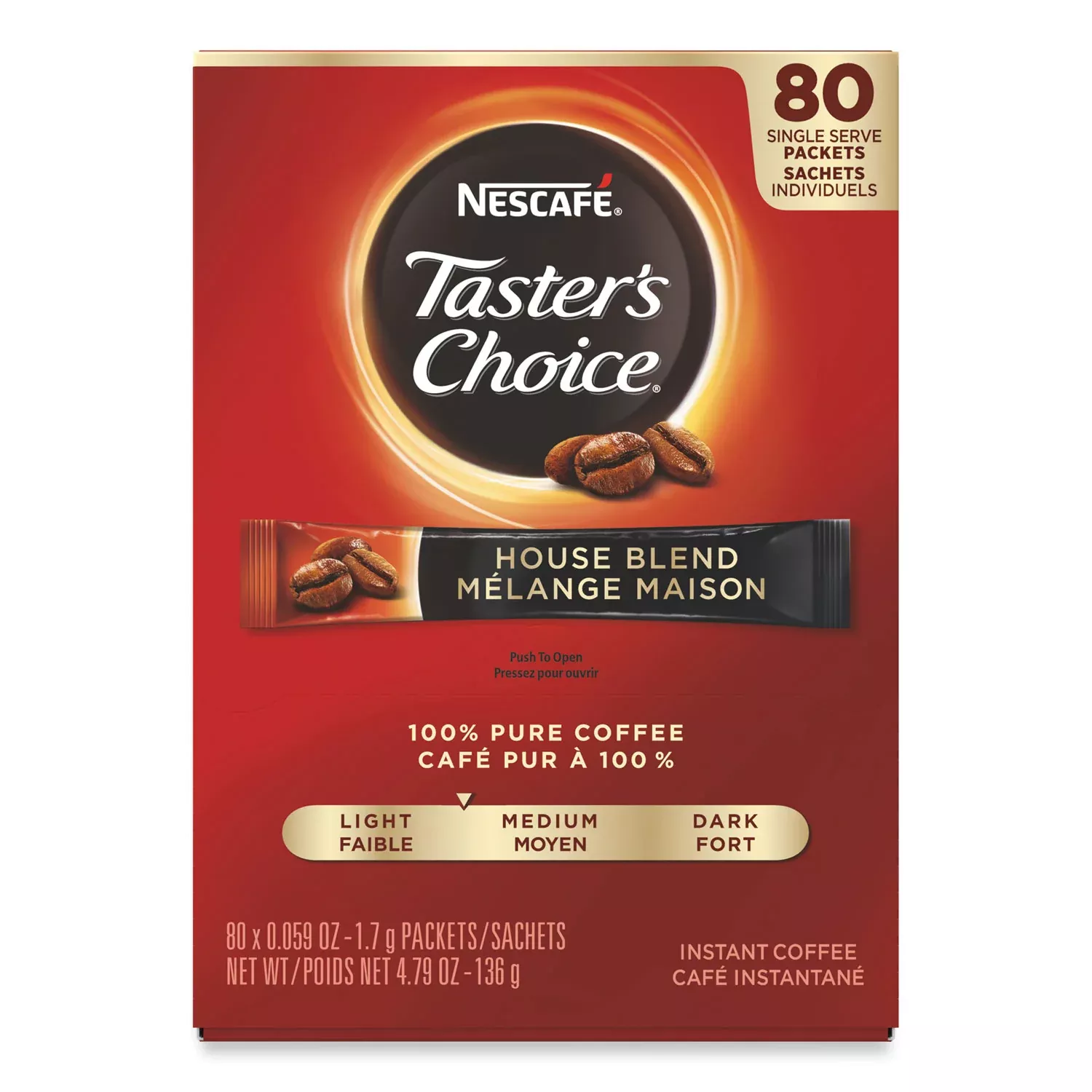 0.1 oz Per Packet - 80 Stick - Instant - House Blend - 80 / Box