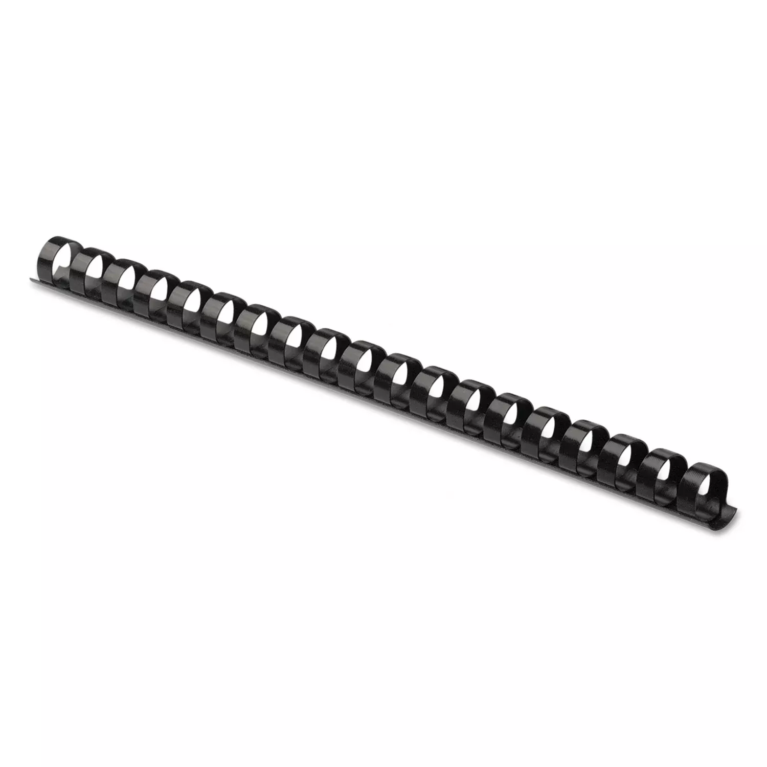0.4" Height x 10.8" Width x 0.4" Depth - 0.37" Maximum Capacity - 55 x Sheet Capacity - For Letter 8 1/2" x 11" Sheet - 19 x Rings - Round - Black - Plastic - 1 Pack