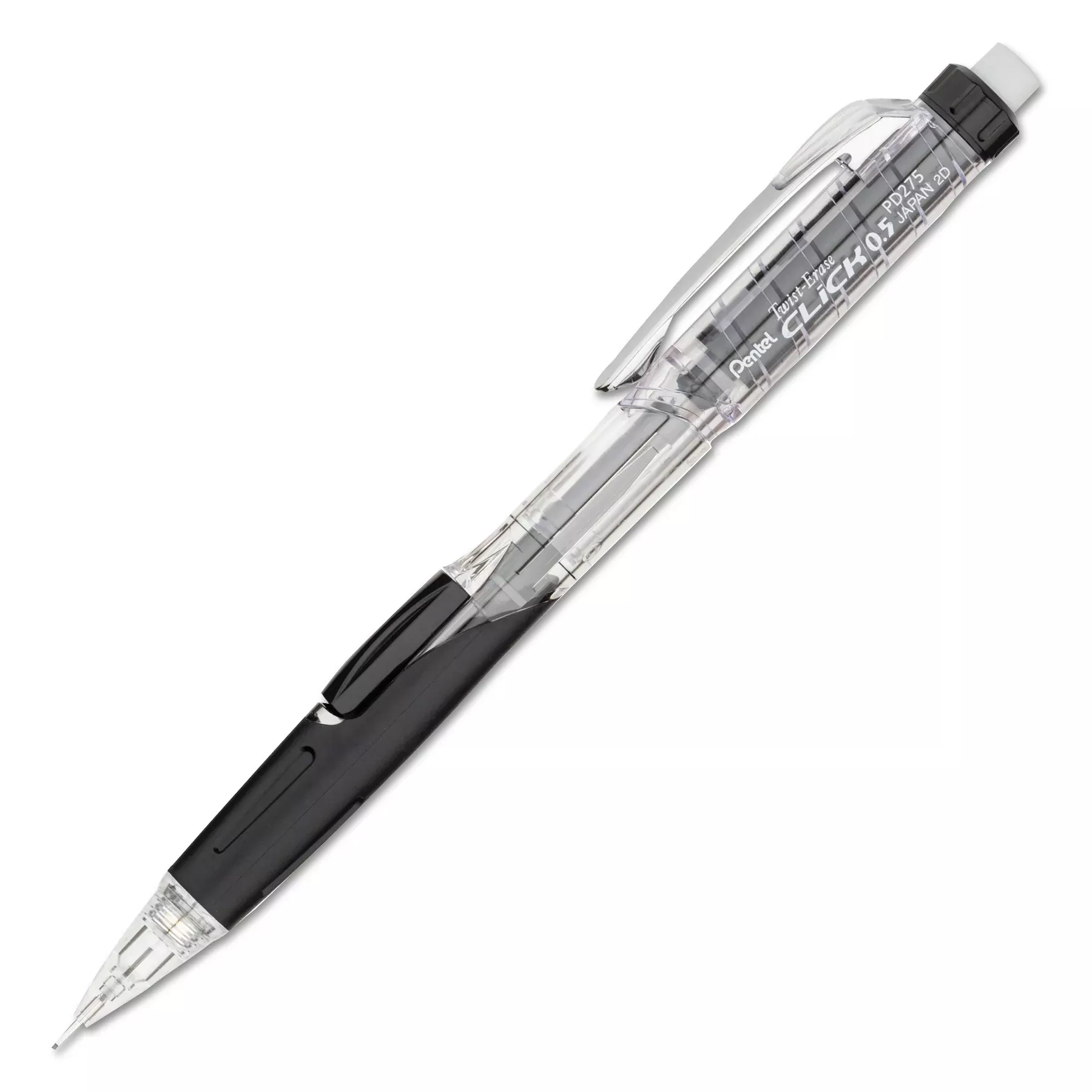 0.5 mm Lead - #2 - Refillable - Transparent, Black Barrel - 1 Each