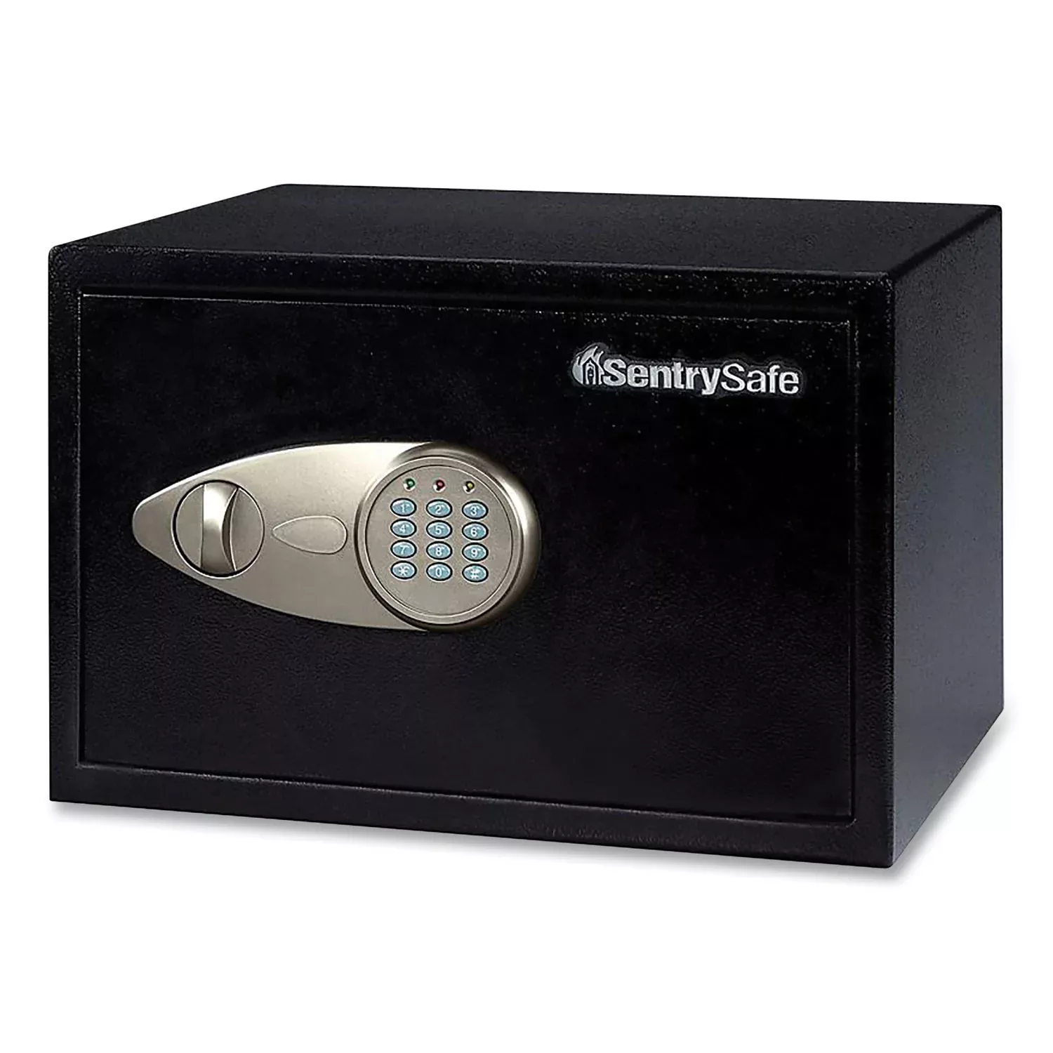 0.50 ft³ - Key Lock - 2 Live-locking Bolt(s) - Internal Size 8.50" Height x 13.62" Width x 8.62" Depth - Overall Size 8.7" Height x 13.8" Width x 10.6" Depth - Black - Steel