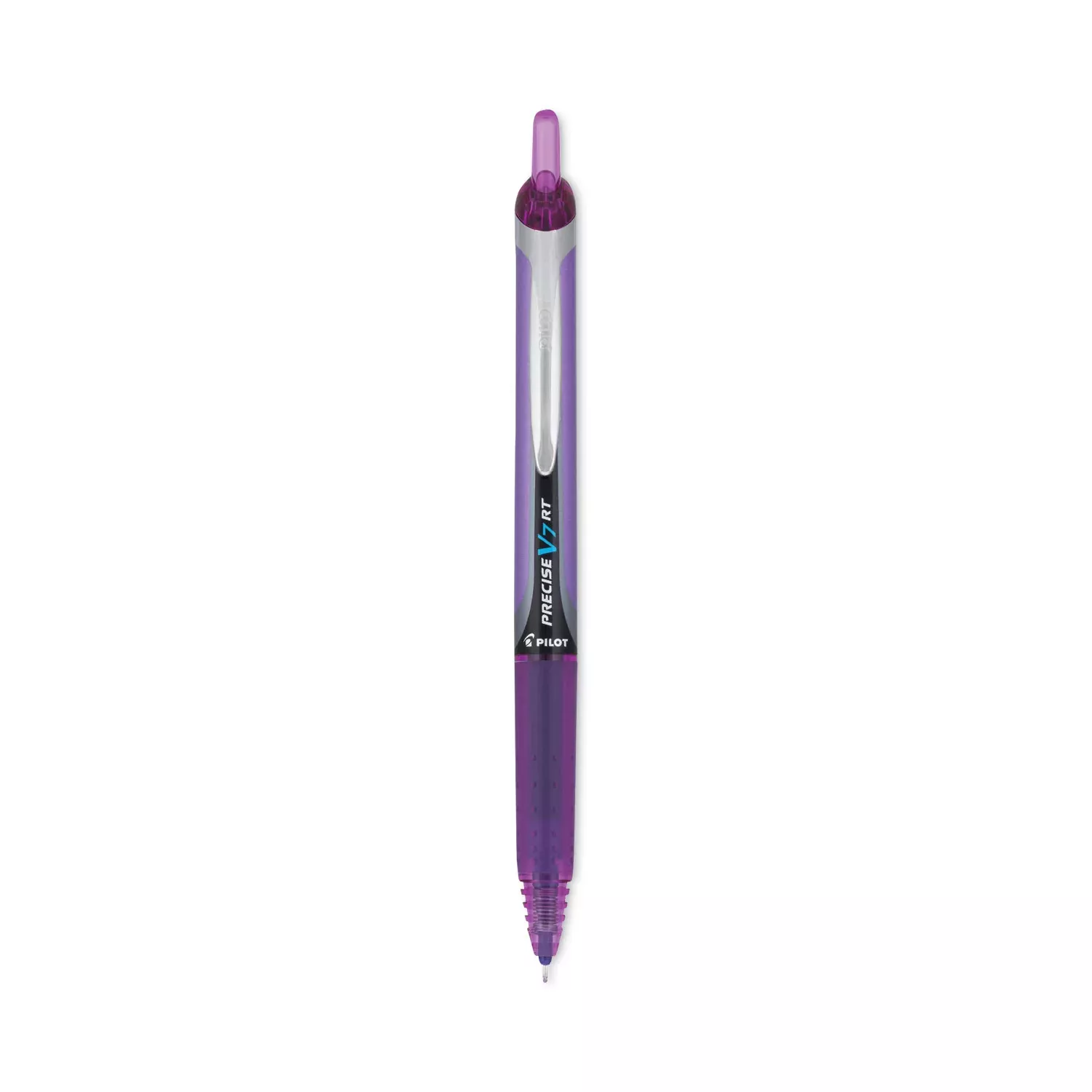 0.7 mm Fine Pen Point - Refillable - Retractable - Purple Ink - Water Based - Purple Barrel - 1 Each