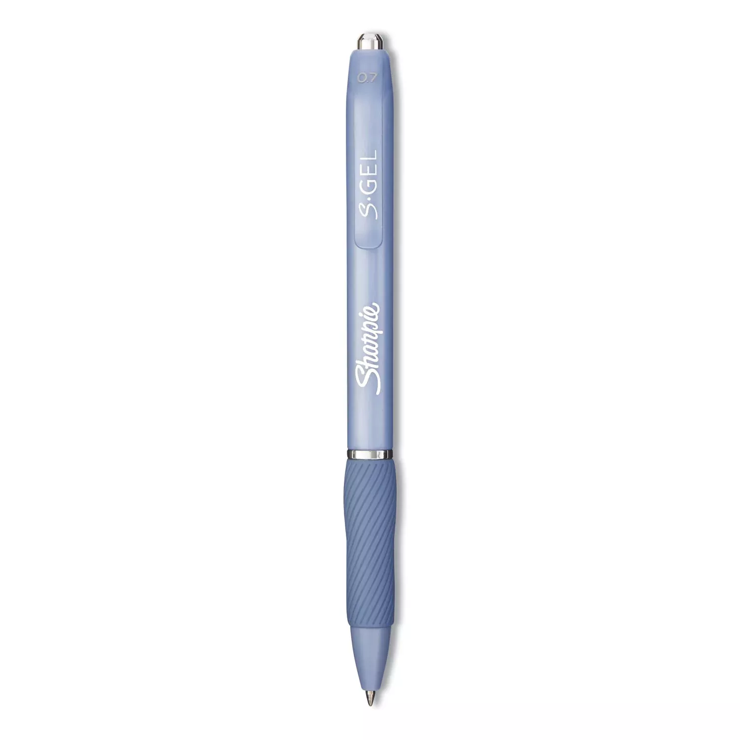 0.7 mm Medium Pen Point - Black Ink - Gel-based - Blue Barrel