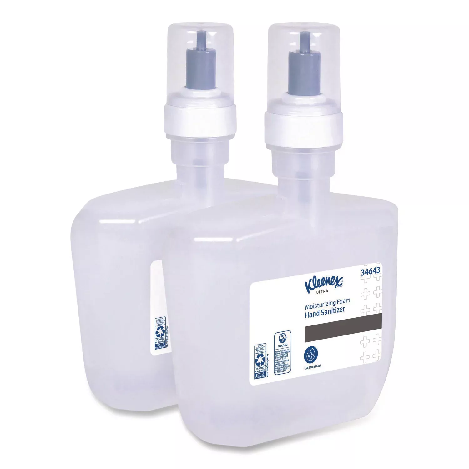 1.27 quart - Bacteria Remover - Hand, Skin - Moisturizing - Clear - Dye-free, Quick Drying, Non-sticky, Fragrance-free - 2 / Carton