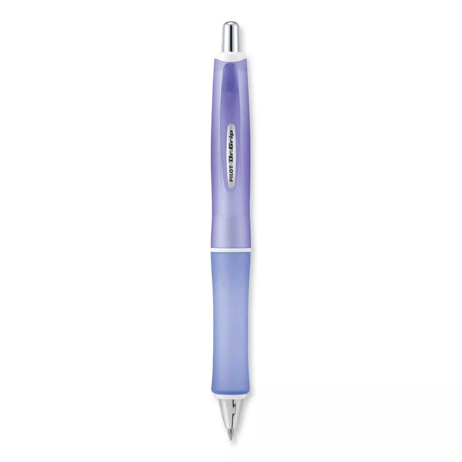 1 mm Pen Point - Retractable - Black Ink - Frosted Purple Barrel - 1 Pack