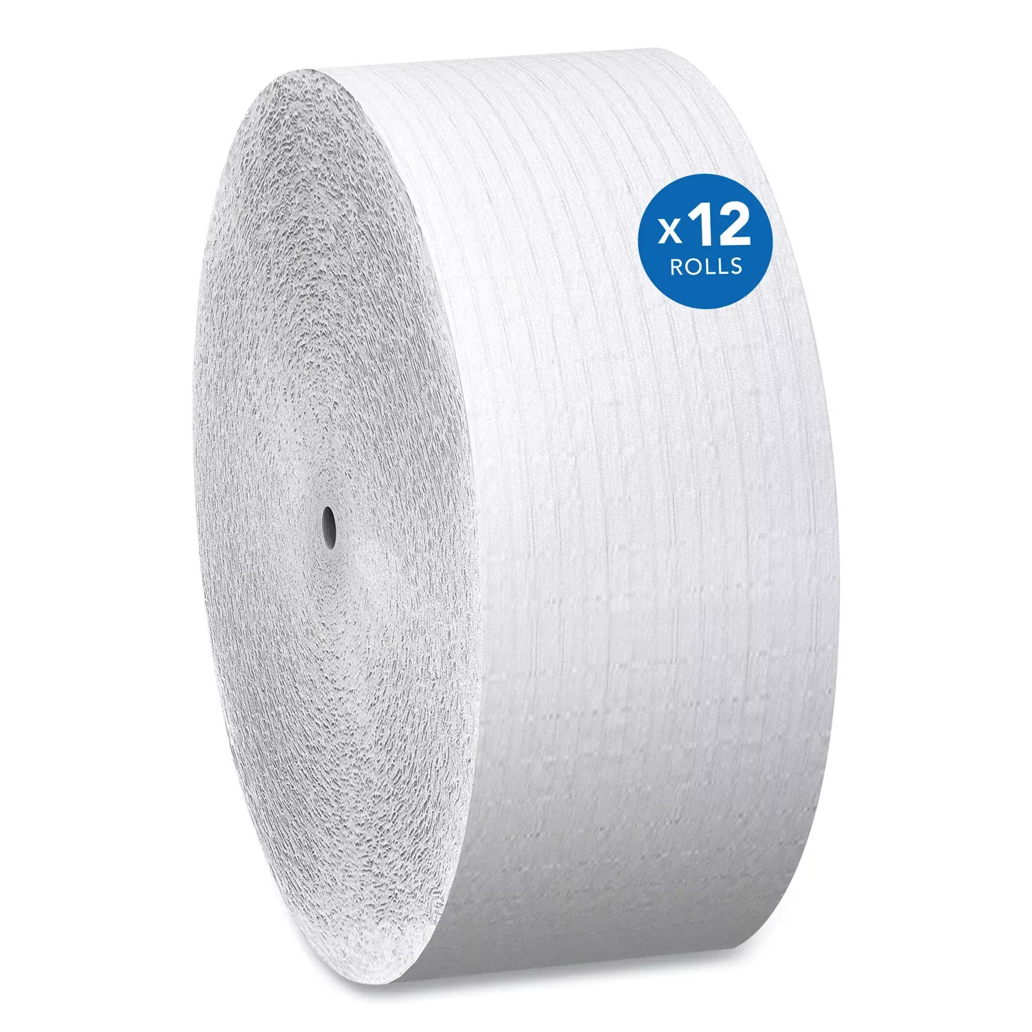 1 Ply - 3.78" Width x 2300 ft Length - 9" Roll Diameter - White - Fiber - 12 / Carton