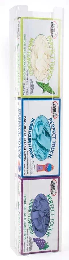 Acrylic Vertical Glove Box Holder (Triple)