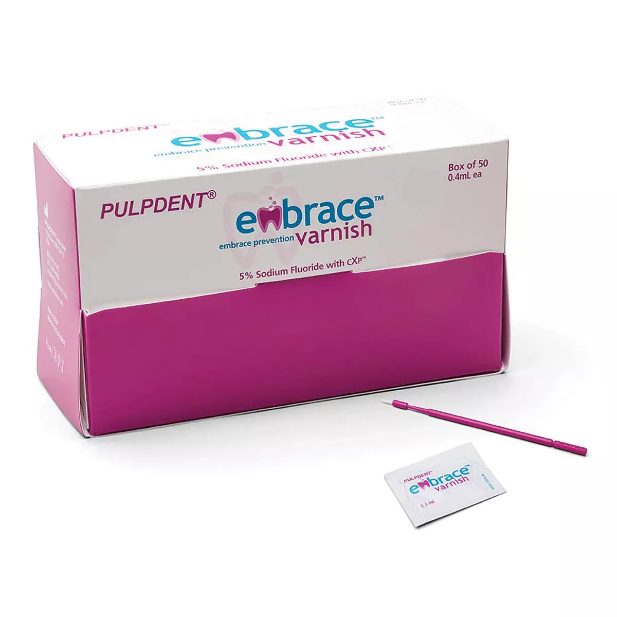 Embrace Sodium Fluoride Varnish W/Brushes (Pkg. 50)