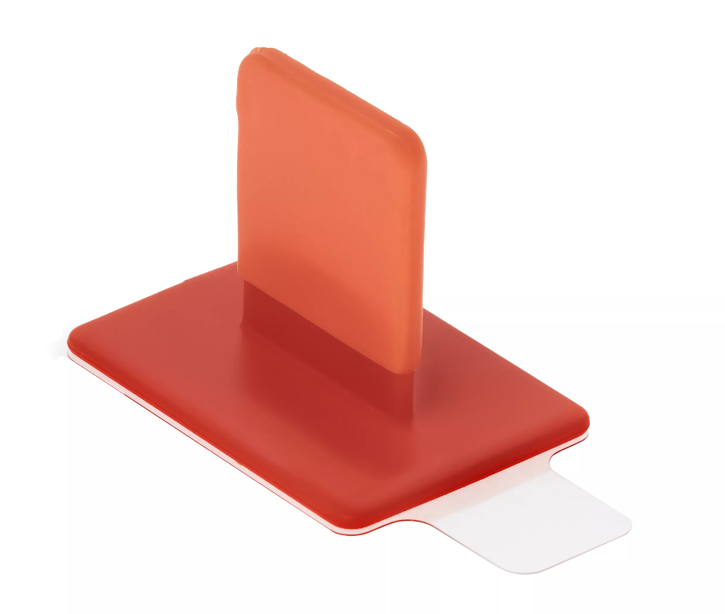 ­­­EzAim Disposable Adhesive, Cushioned Sensor Bite Tab Holders, Red 100/Pkg (Pac-Dent)