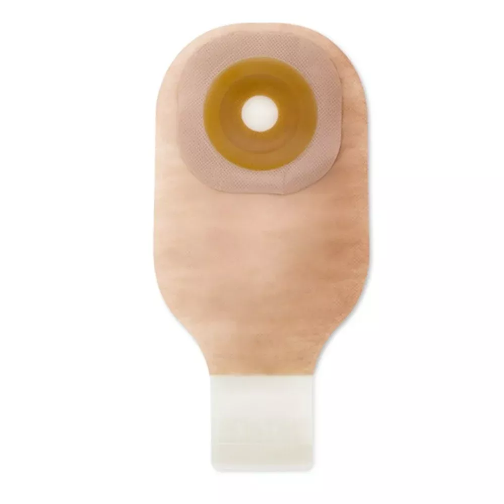Hollister One-Piece Drainable Ostomy Pouch – Flat Flextend Barrier, Lock 'n Roll Microseal Closure, Tape, Filter