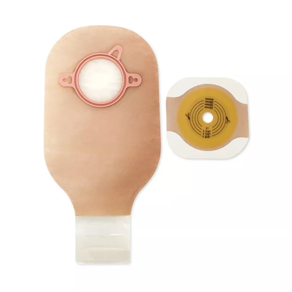 Hollister Two-Piece Drainable Ostomy Kit – FlexWear Barrier, Lock 'n Roll Microseal Closure