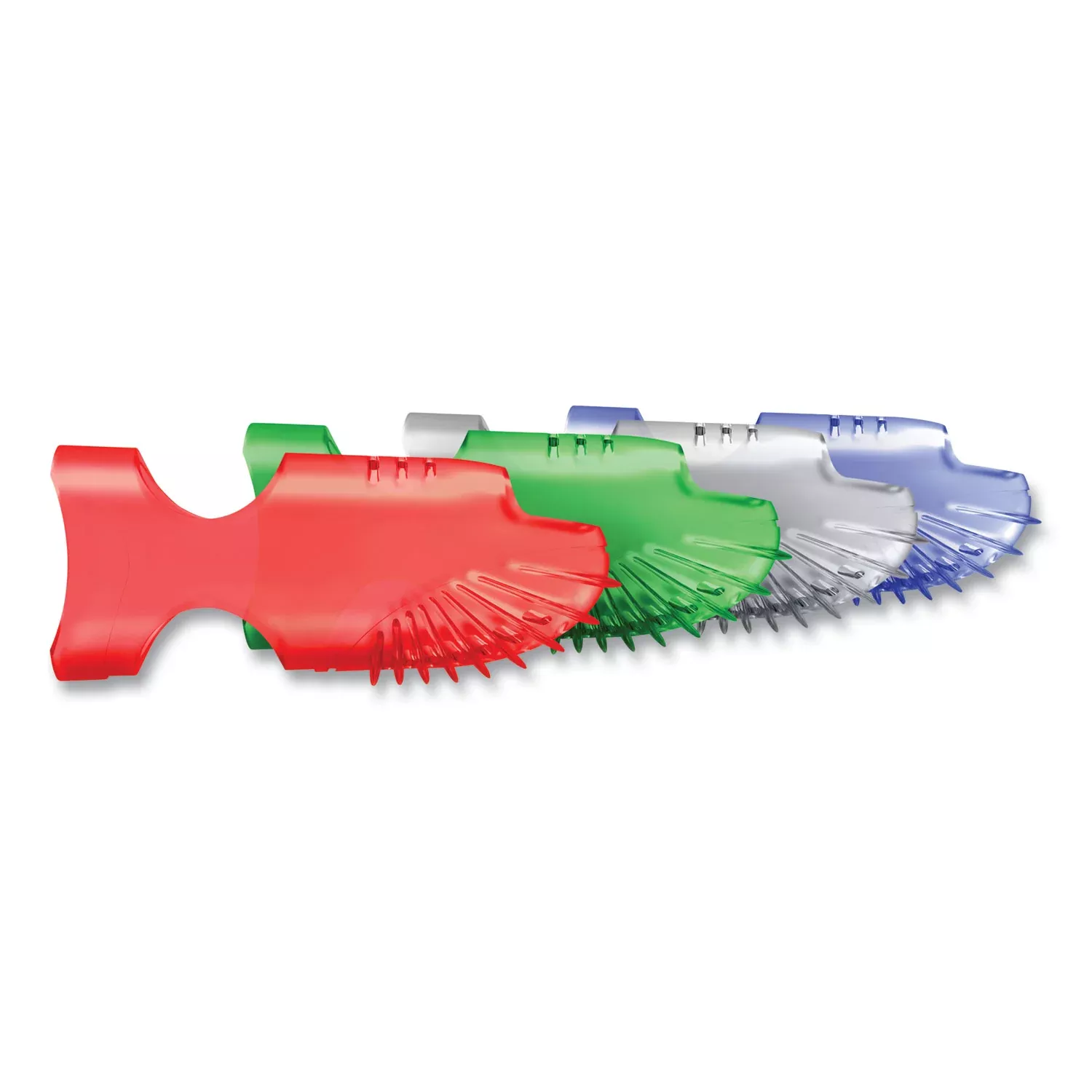 LEE Tippi Micro Gel Grips, #3, 0.63" Diameter, Assorted Colors (Green, Clear, Red), 1 Pack