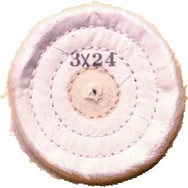 Muslin Buffs for Lathes 3" X 24, 10/Pkg
