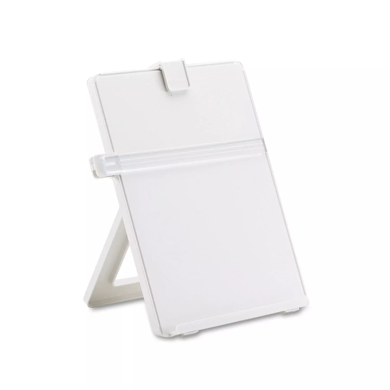 Non-Magnetic Desktop Copyholder, 25 Sheet Capacity, Plastic, Platinum