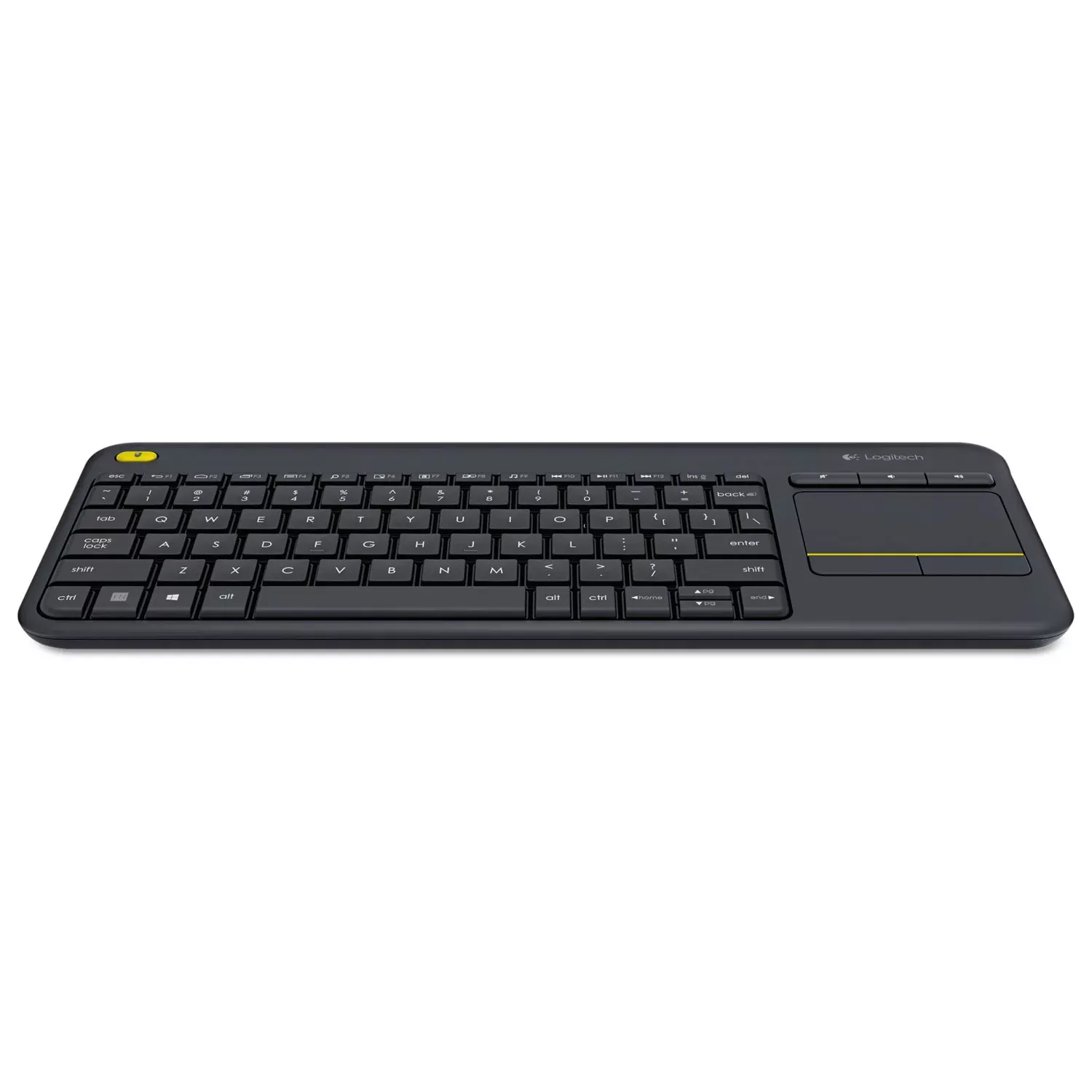 Wireless Connectivity - USB Interface - Mute, Volume Up, Volume Down Hot Key(s) - English, French - QWERTY Layout - Smart TV, Computer - TouchPad - Black
