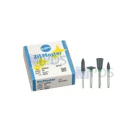ZilMaster Assorted Coarse CA, (1) Bullet, (1) Knife, (1) Cup and (1) Minipoint Shofu 0664