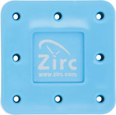 Zirc 8 Hole Neon Blue, Magnetic Bur Block with Microban