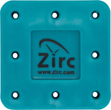 Zirc 8 Hole Teal, Magnetic Bur Block with Microban. Autoclavable/Chemiclavable