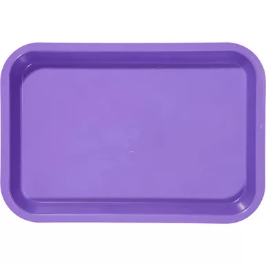 Zirc 9-3/8' x 6-3/8' x 7/8' Neon Purple Mini Setup Tray - F Size, Flat
