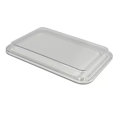 Zirc Non-Locking Mini Tray Cover F Size - Clear, 9-5/8' x 6-5/8' x 7/8'